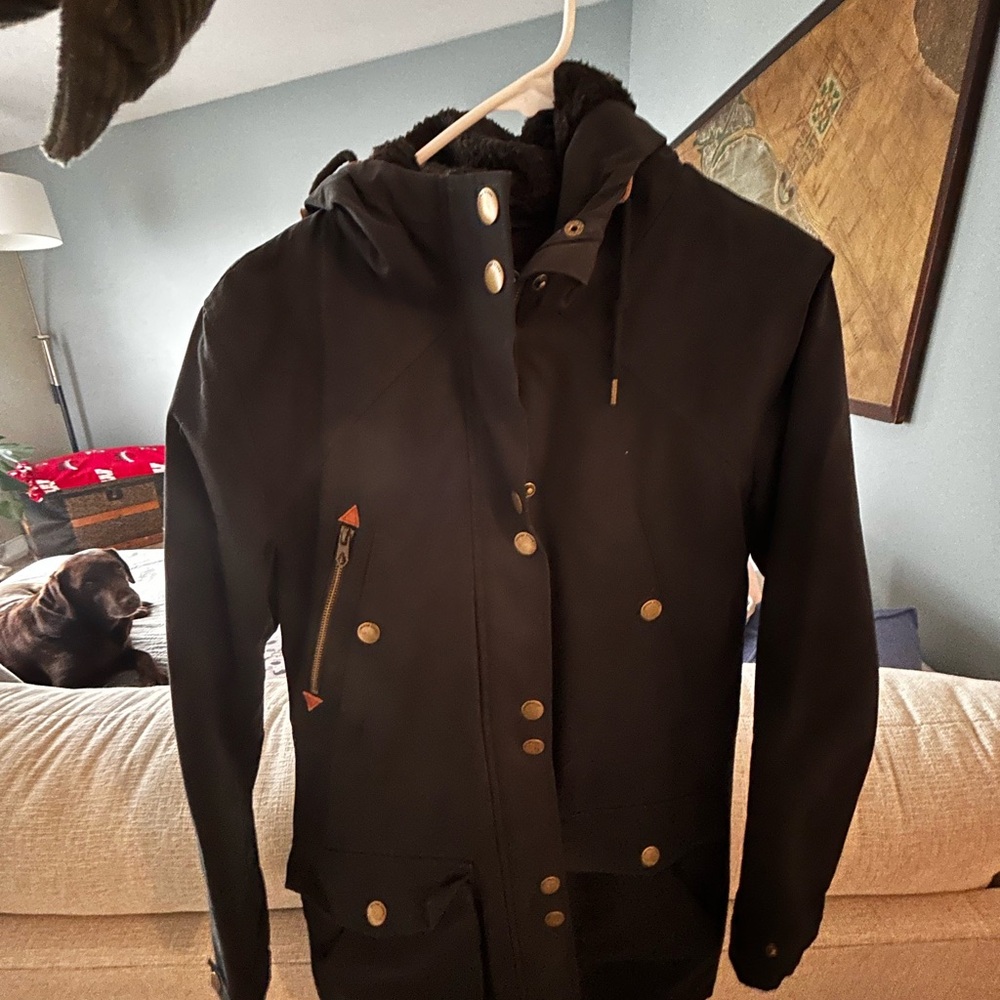 Men's Black Hooded Jacket